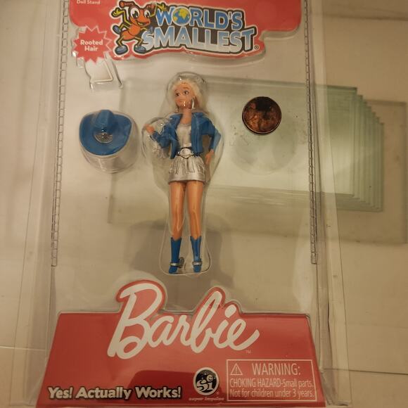 NIP Barbie Cowgirl Worlds Smallest Action - Picture 6 of 6